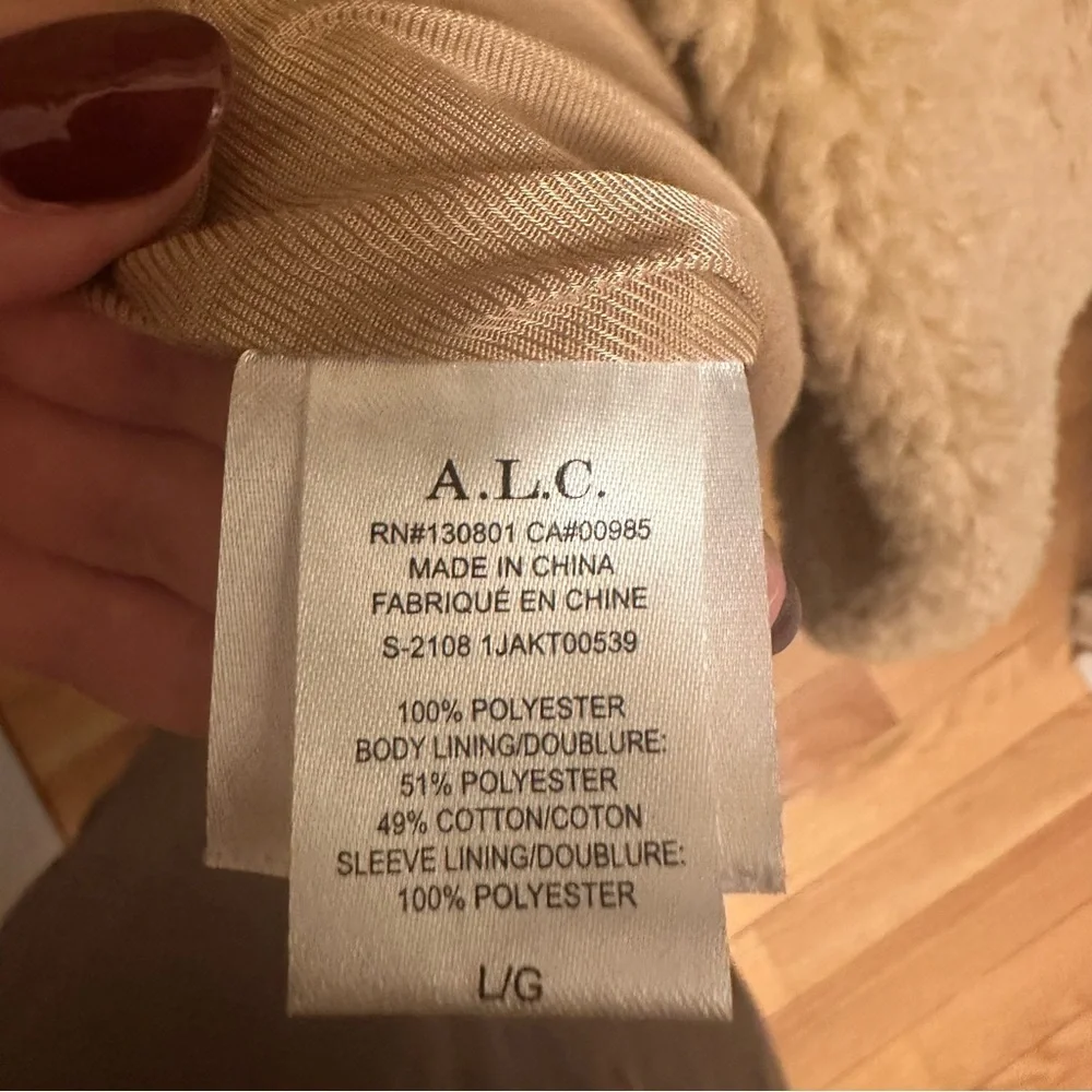 A.L.C. Camel Teddy Coat - Picture 4 of 12